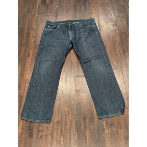 Woolrich Jeans Mens 40x32 Blue Denim Straight Leg Classic‎ Five Pocket Dark Wash